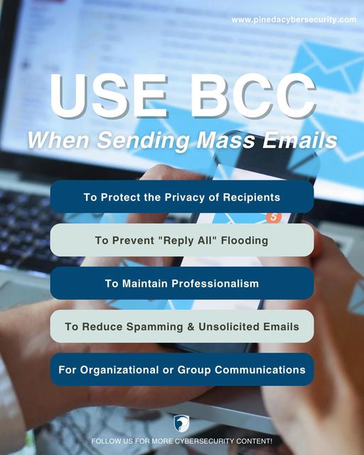 Use BCC When Sending Mass Emails