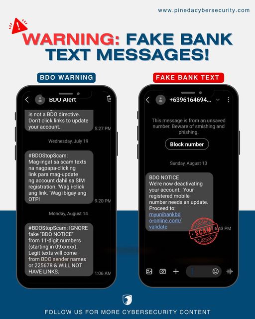 Fake Bank Texts