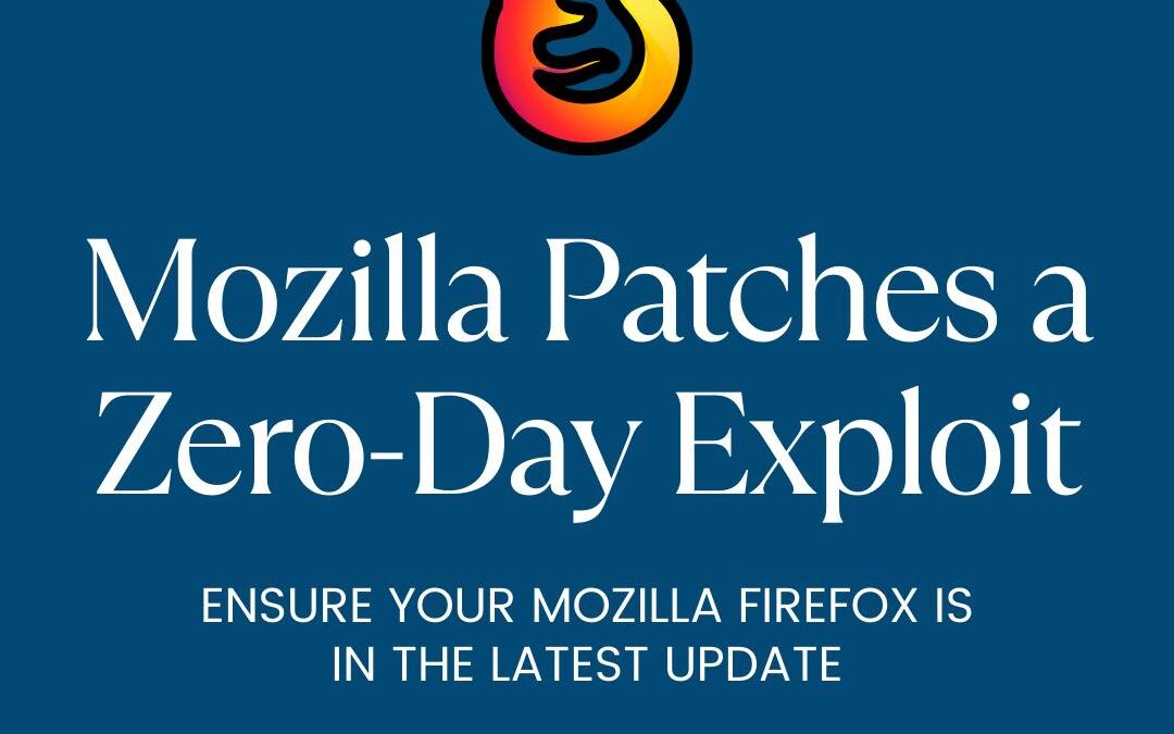 Mozilla Patches A Zero-Day Exploit