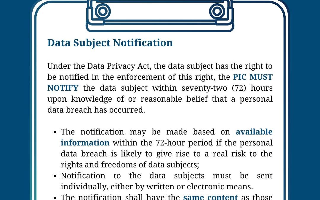 Data Subject Notification