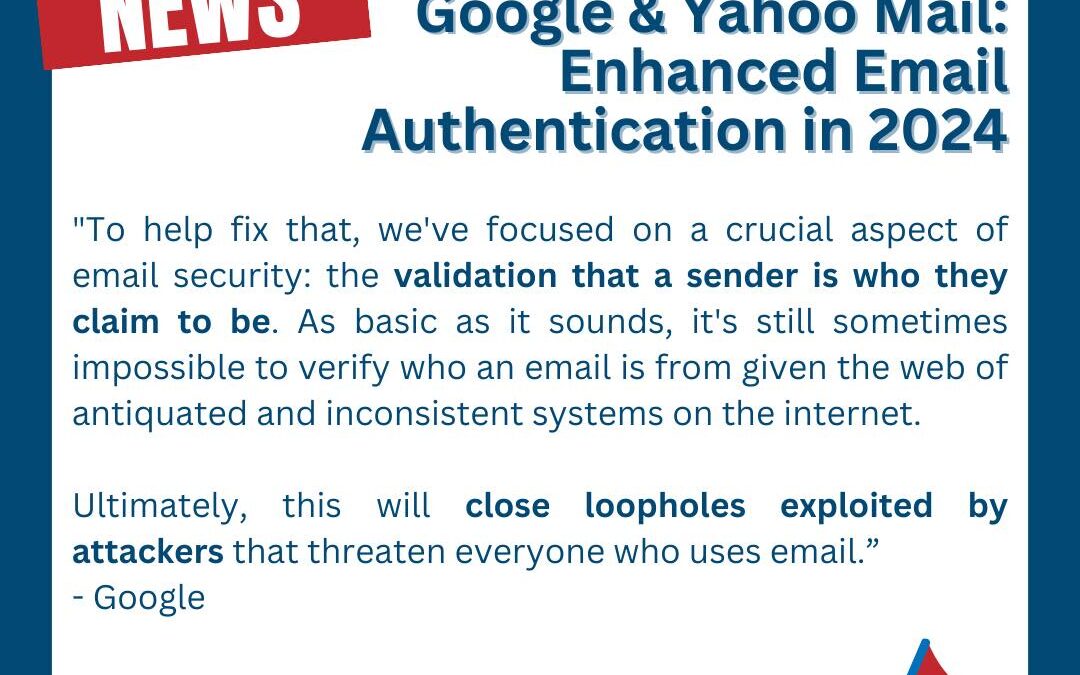 Starting in 2024, Gmail and Yahoo Mail are tightening up email security